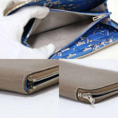 アザップ ロング シルクイン ウォレット ヴォーエプソン / 長財布 ラウンドジップ シルバー金具