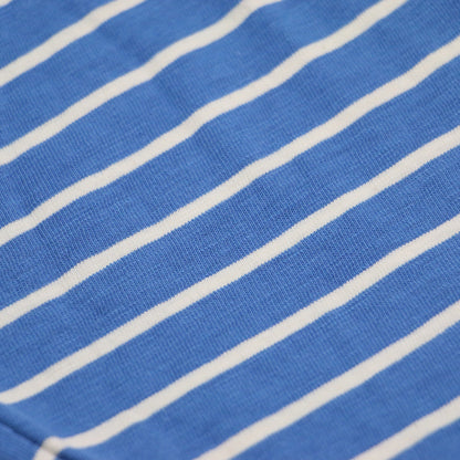 クレイジー縞天竺の908オーシャンＴシャツ / カットソー 長袖 スタンドネック ワイド ボーダー ストライプ コットン