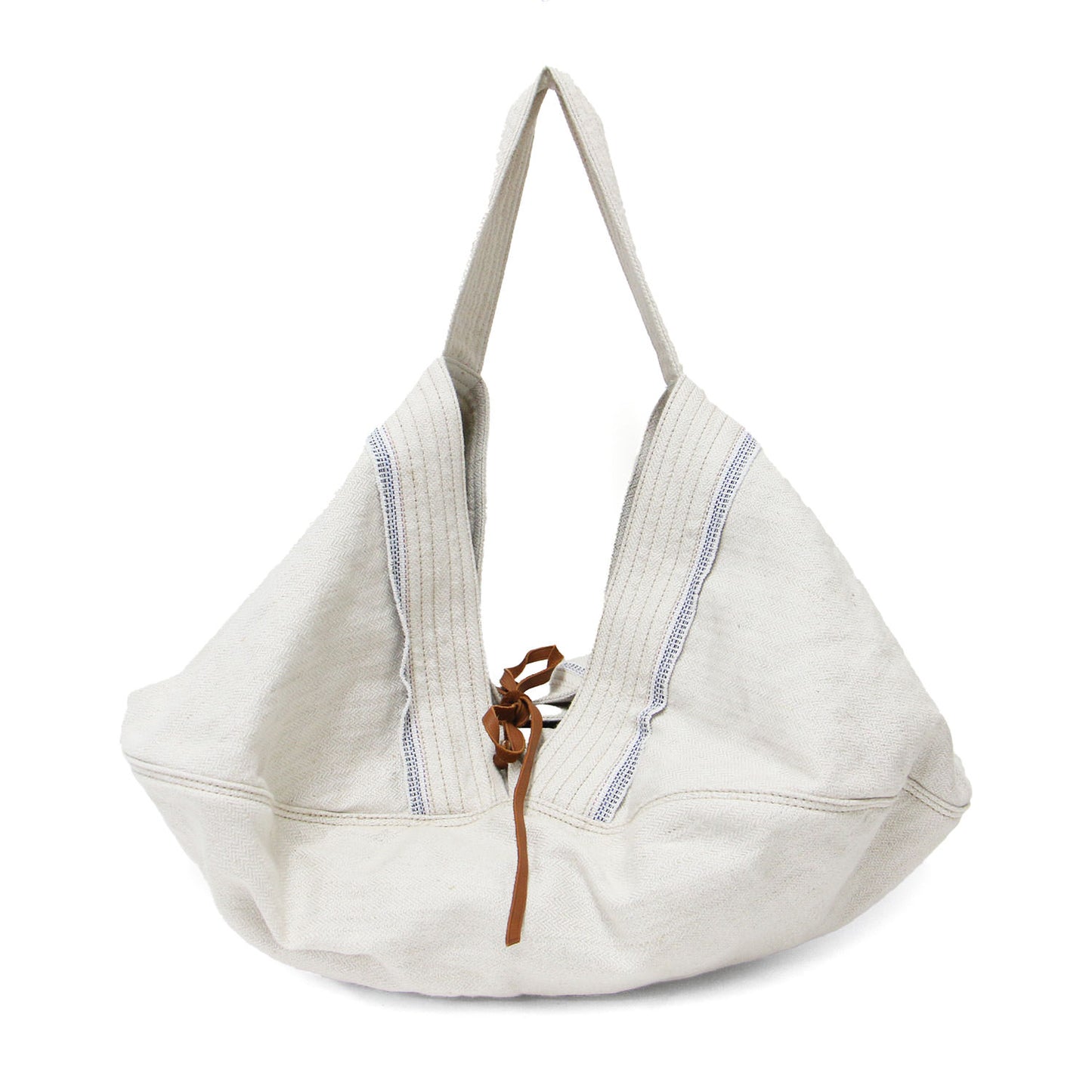 ヴィーニュ ヘリンボーン生地 バッグ / Vigne カジュアル トートバッグ ワンハンドル 革ひも