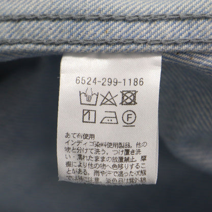 フロントボタン デニムスカート / フレア ロング丈 Aライン コットン