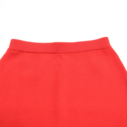 23秋冬 ソフトスムース ニット スカート / タイトスカート ロング丈 Iライン ウエストゴム ウール