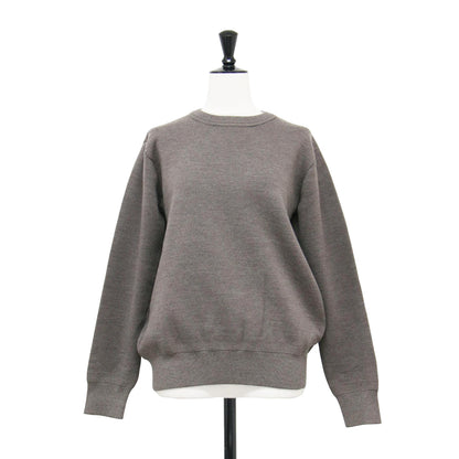 クルーネック プルオーバー / ニット 長袖 コンパクト ハイゲージ ウール