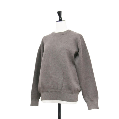 クルーネック プルオーバー / ニット 長袖 コンパクト ハイゲージ ウール