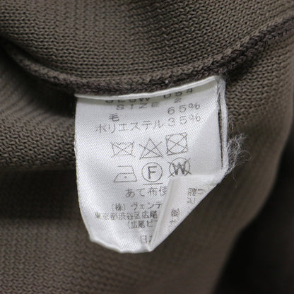 クルーネック プルオーバー / ニット 長袖 コンパクト ハイゲージ ウール