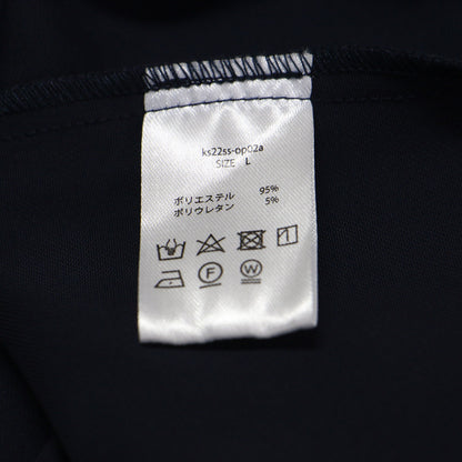 22春夏 カシュクール フレアワンピース / ドレス ロング丈 長袖 開襟 ウエストゴム ギャザー Aライン