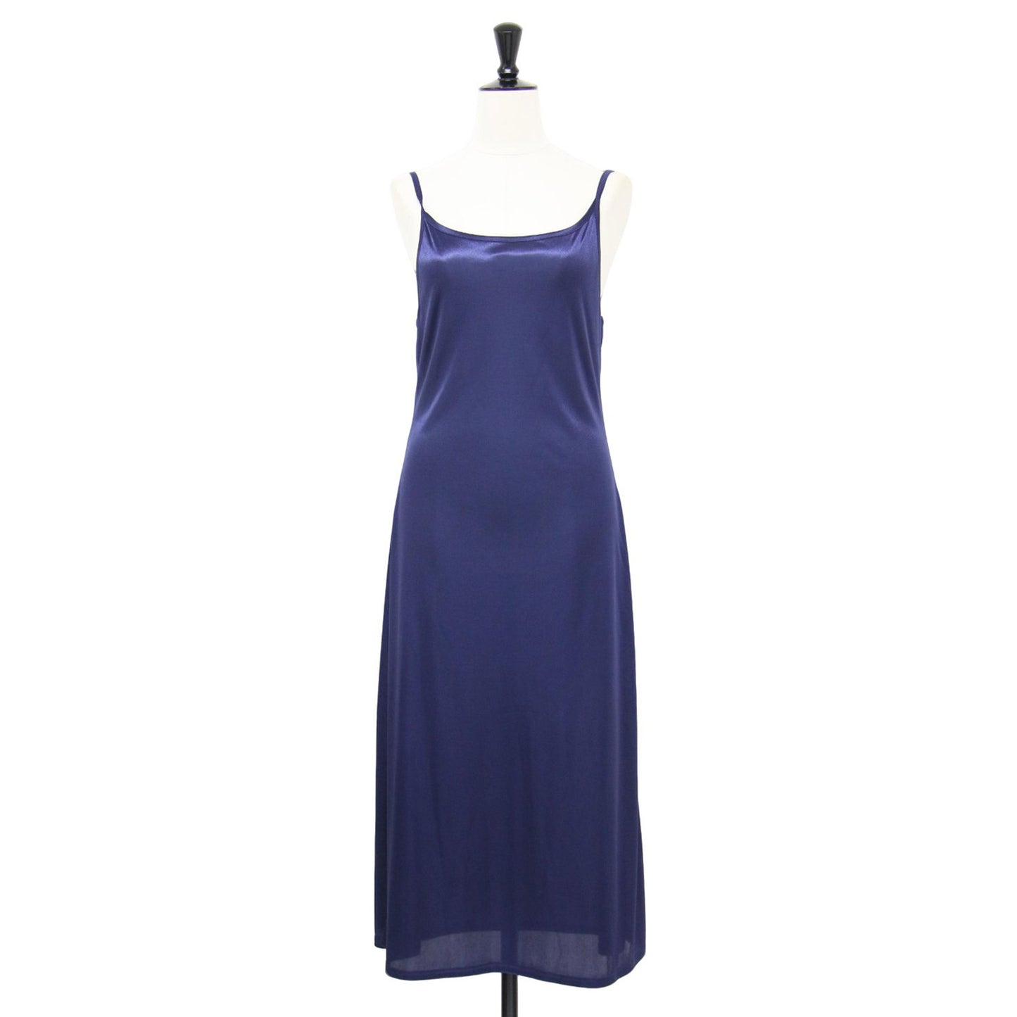 22春夏 カシュクール フレアワンピース / ドレス ロング丈 長袖 開襟 ウエストゴム ギャザー Aライン