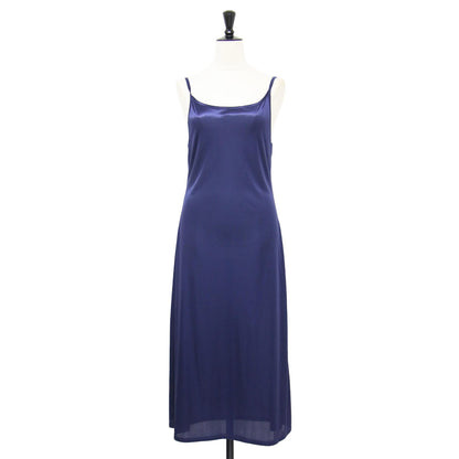 22春夏 カシュクール フレアワンピース / ドレス ロング丈 長袖 開襟 ウエストゴム ギャザー Aライン