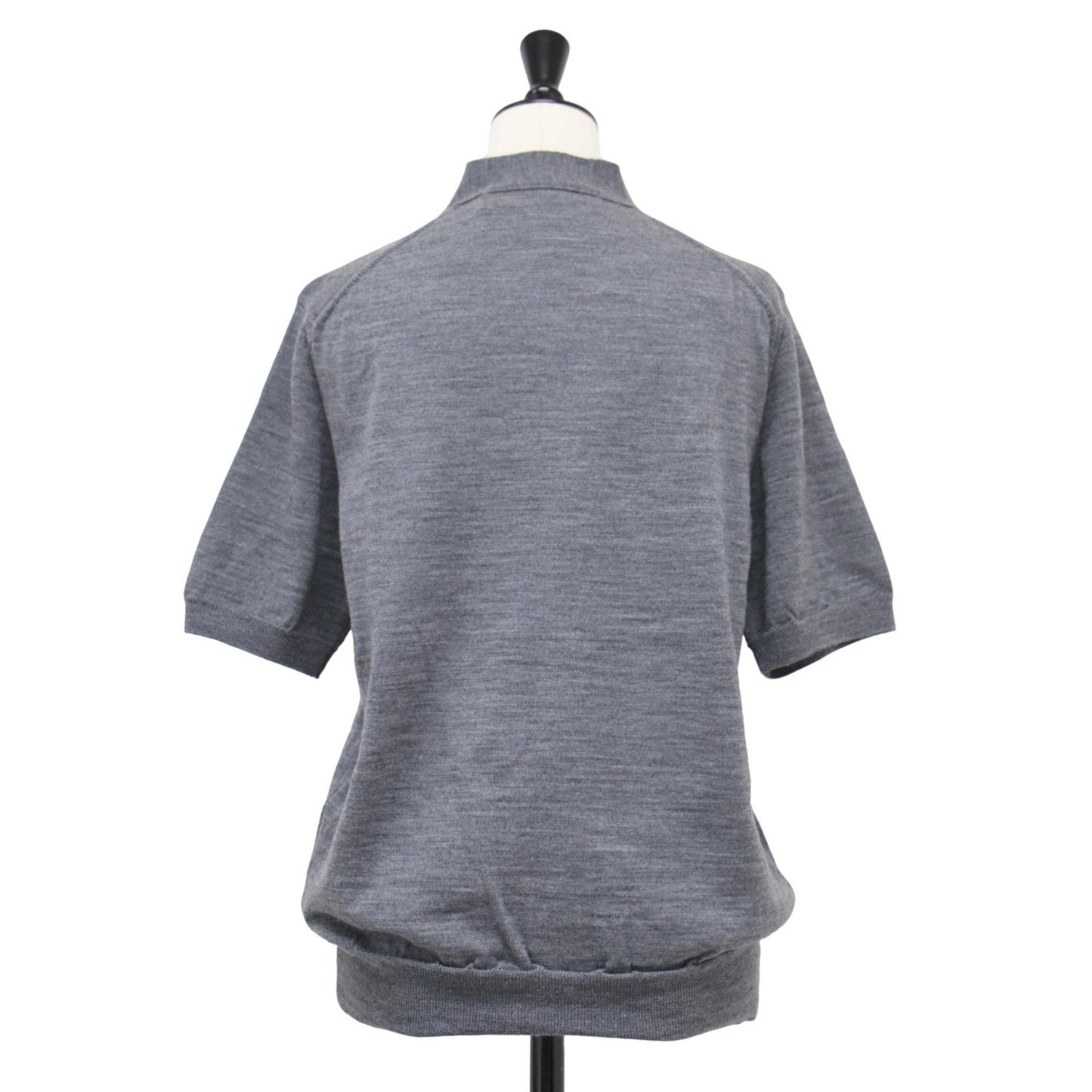 23秋冬 Vネック ショートスリーブ カーディガン / V-Neck Short Sleeve Cardigan ニット ハート ロゴ ハイゲージ ウール