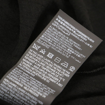 ロゴ 刺繍 モノグラム Tシャツ / カットソー 半袖 ラウンドネック ウールジャージ―