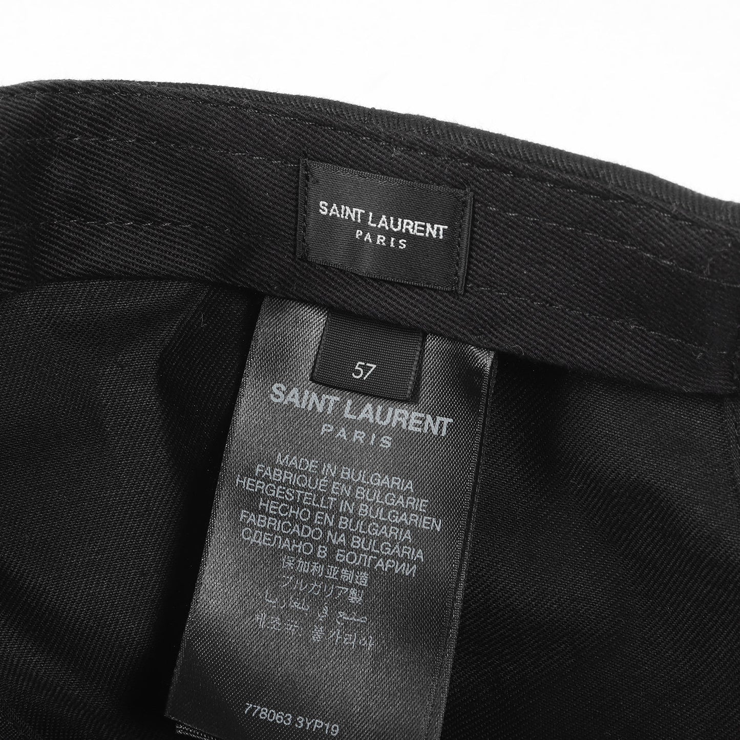 ギャバジン 5パネル ベースボールキャップ / 帽子 ブランドロゴ 刺繍 コットン