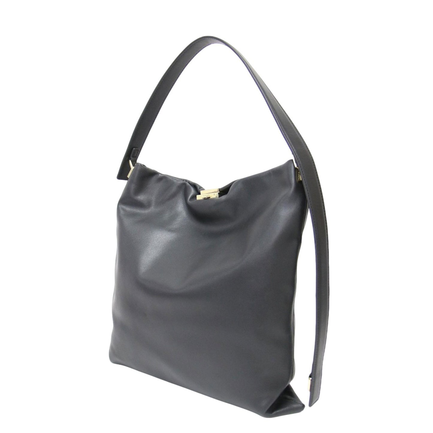 24秋冬 スムースレザー 2WAY ショルダーバッグ / GRAFT-TOTE L クラッチバッグ 肩掛け クロスボディ