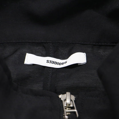 25春夏 シアー ジップ ブルゾン / SHEER ZIP BLOUSON 長袖 ハイネック ギャザー ワイド