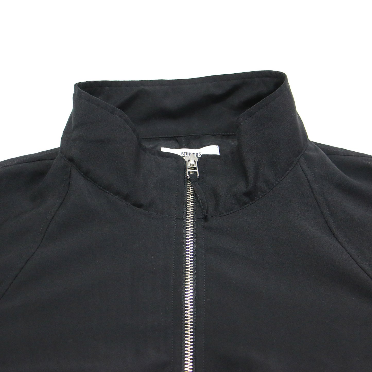 25春夏 シアー ジップ ブルゾン / SHEER ZIP BLOUSON 長袖 ハイネック ギャザー ワイド