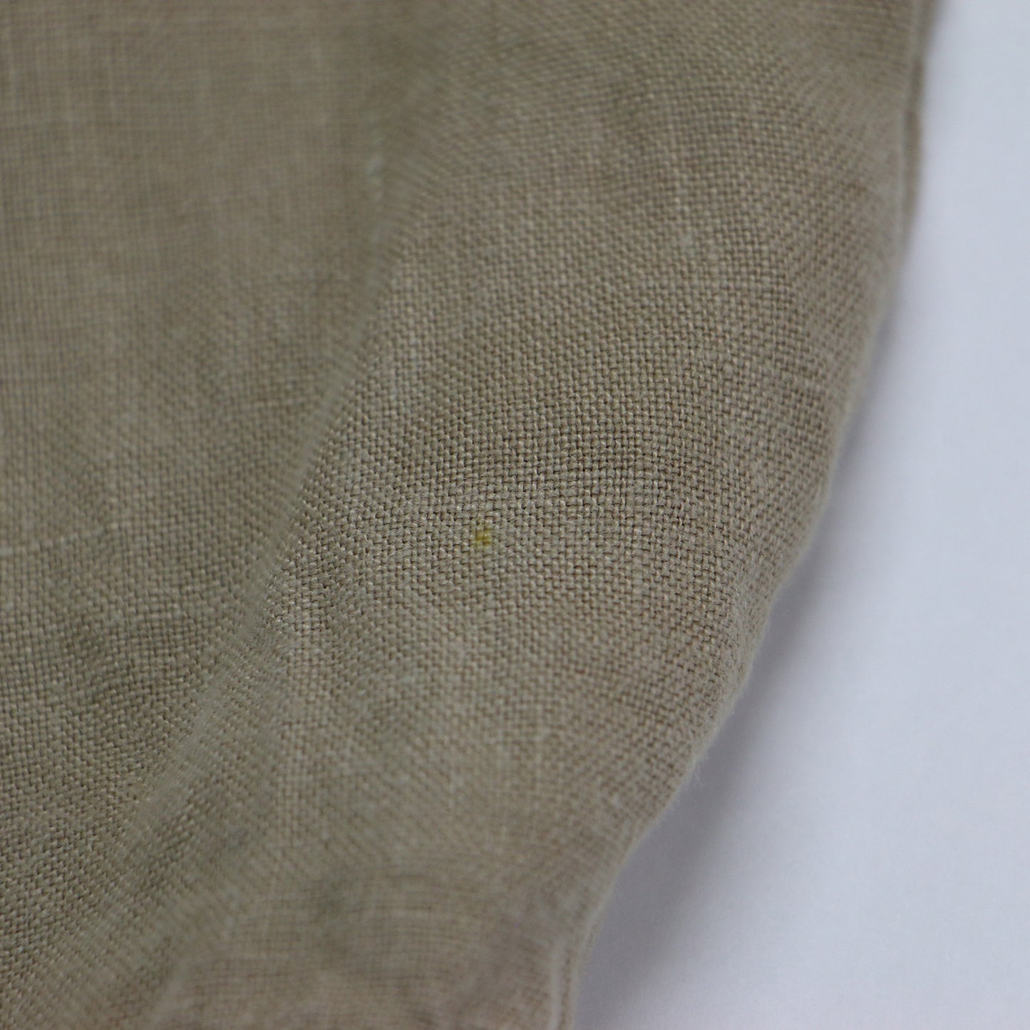 25春夏 リネン ワイドパンツ / BRYNN DRAWSTRING TROUSER ストレート レザーパッチ 5ポケット