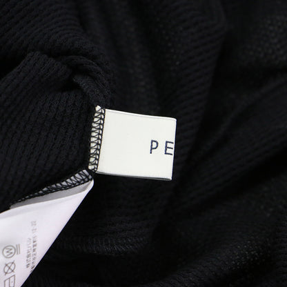 PEAS 25春夏 シフォン ワッフル ドレス / ワンピース ノースリーブ クルーネック Vネック 2WAY ハイゲージ コットン