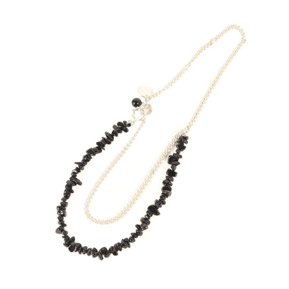 SYTE ストーン チェーン ネックレス / ブランドロゴ チャーム