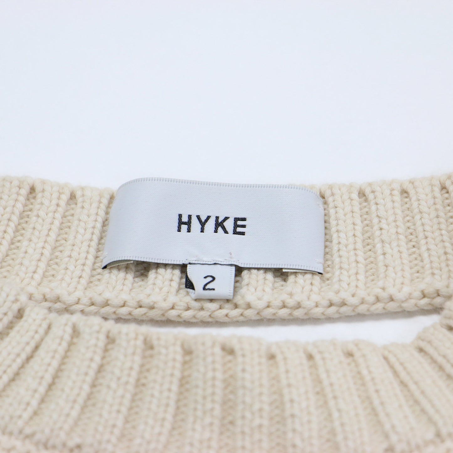 21春夏 バックオープン ガンジーセーター / GANSEY SWEATER ニット 長袖 ベルト スリット リブ アンカー バックシャン