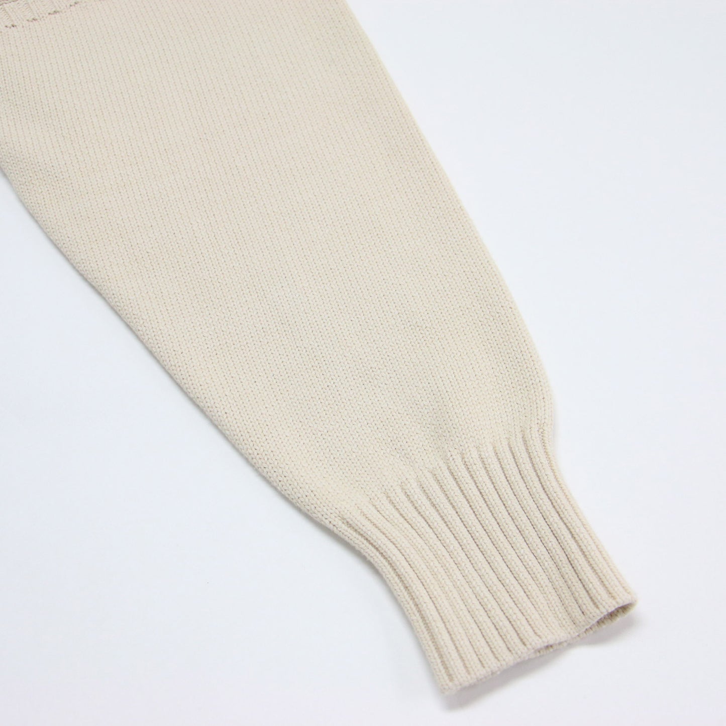 21春夏 バックオープン ガンジーセーター / GANSEY SWEATER ニット 長袖 ベルト スリット リブ アンカー バックシャン