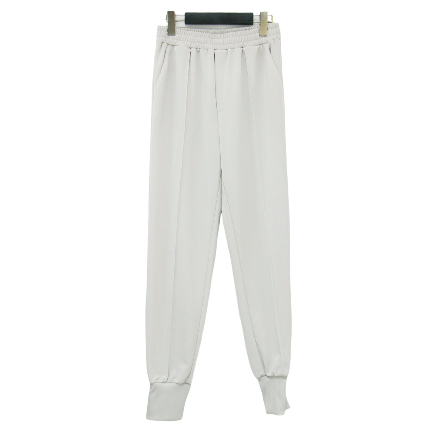 22春夏 ジョグ ジャージー パンツ / イージーパンツ テーパード 裾リブ ウエストゴム