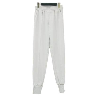 22春夏 ジョグ ジャージー パンツ / イージーパンツ テーパード 裾リブ ウエストゴム