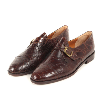 レザー モンクストラップ シューズ / ドレスシューズ フラット ベルト