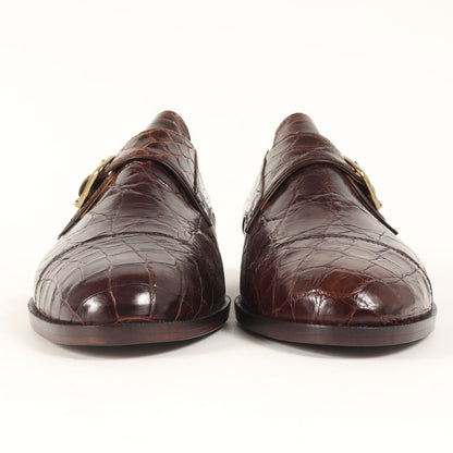 レザー モンクストラップ シューズ / ドレスシューズ フラット ベルト