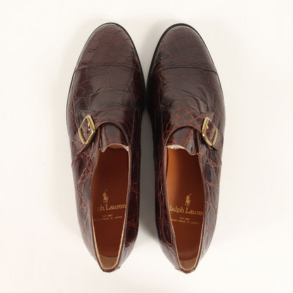 レザー モンクストラップ シューズ / ドレスシューズ フラット ベルト