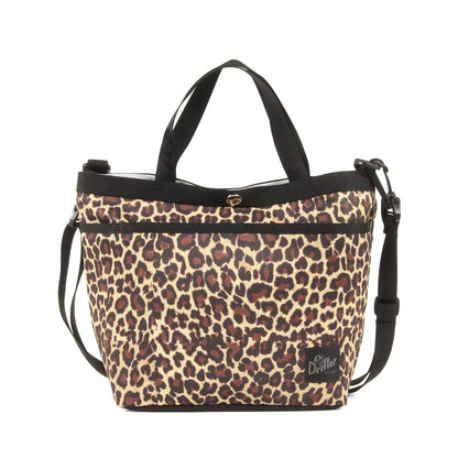 × SHIPS 別注 22春夏 5ポケット トート / ショルダーバッグ 2WAY レオパード柄 肩掛け 斜め掛け ナイロン