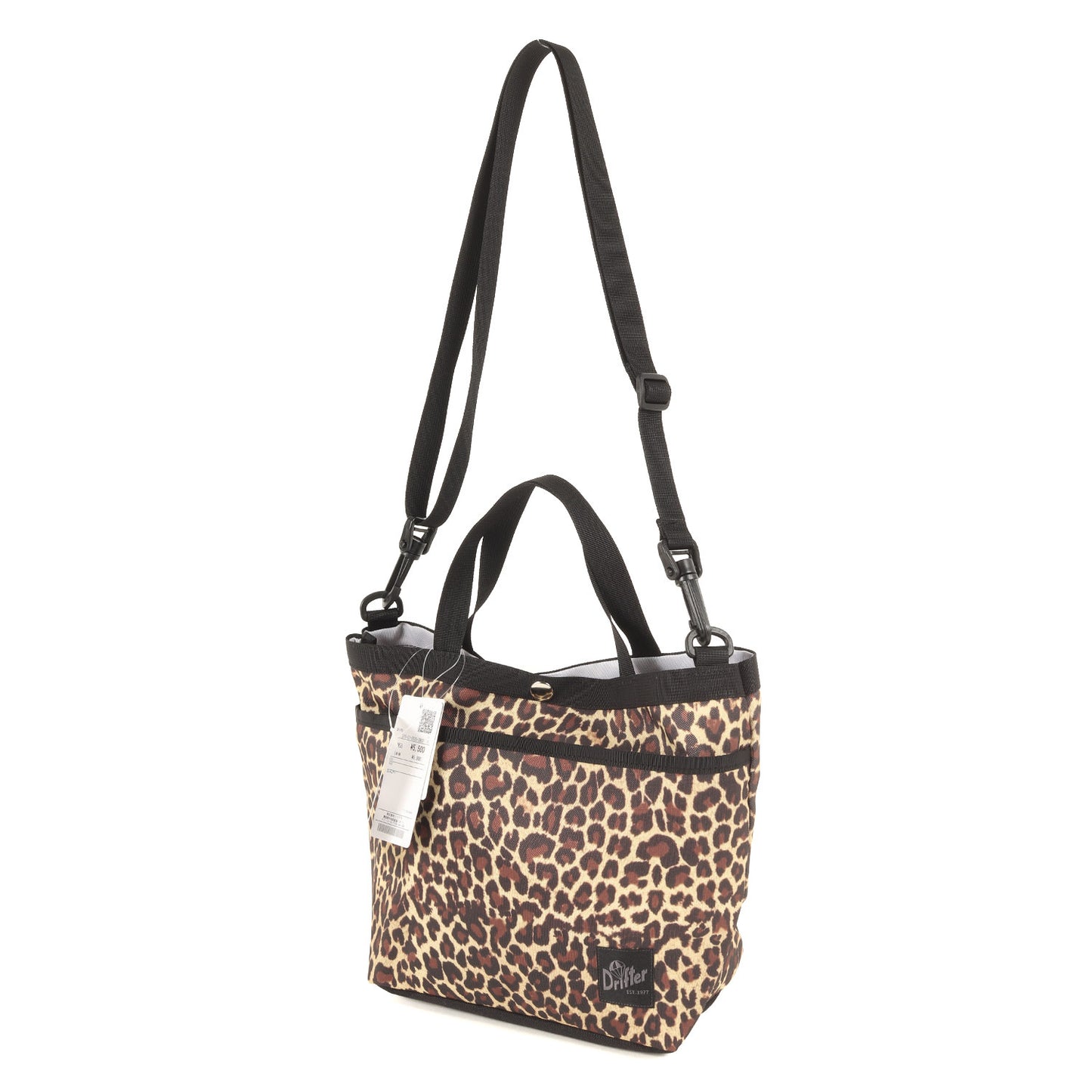 × SHIPS 別注 22春夏 5ポケット トート / ショルダーバッグ 2WAY レオパード柄 肩掛け 斜め掛け ナイロン