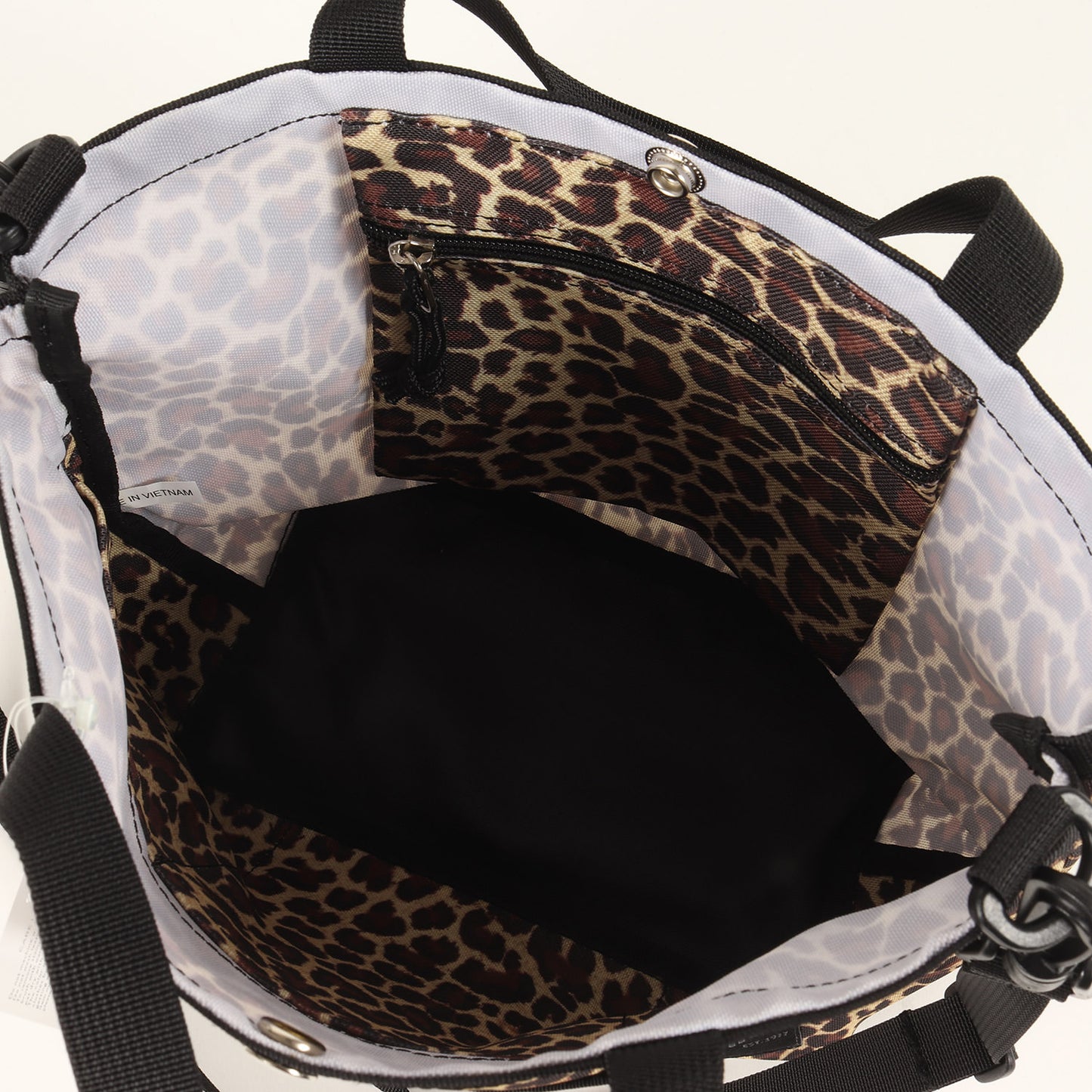 × SHIPS 別注 22春夏 5ポケット トート / ショルダーバッグ 2WAY レオパード柄 肩掛け 斜め掛け ナイロン