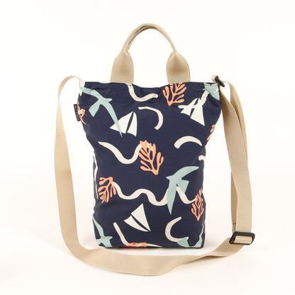 25春夏 スモール バスク トート / Small Bask Tote ショルダーバッグ 肩掛け 斜め掛け 2WAY 総柄 ナイロン