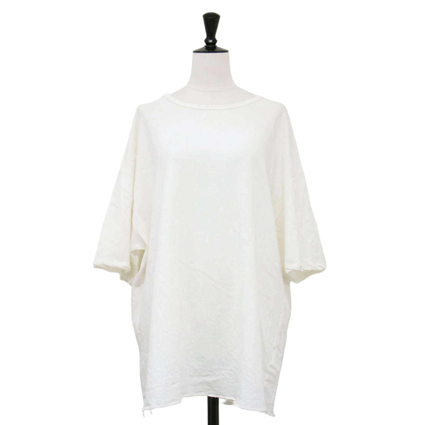 24春夏 コットン インレー ルーズ プルオーバー / Tシャツ カットソー 五分袖 クルーネック オーバーサイズ コットン