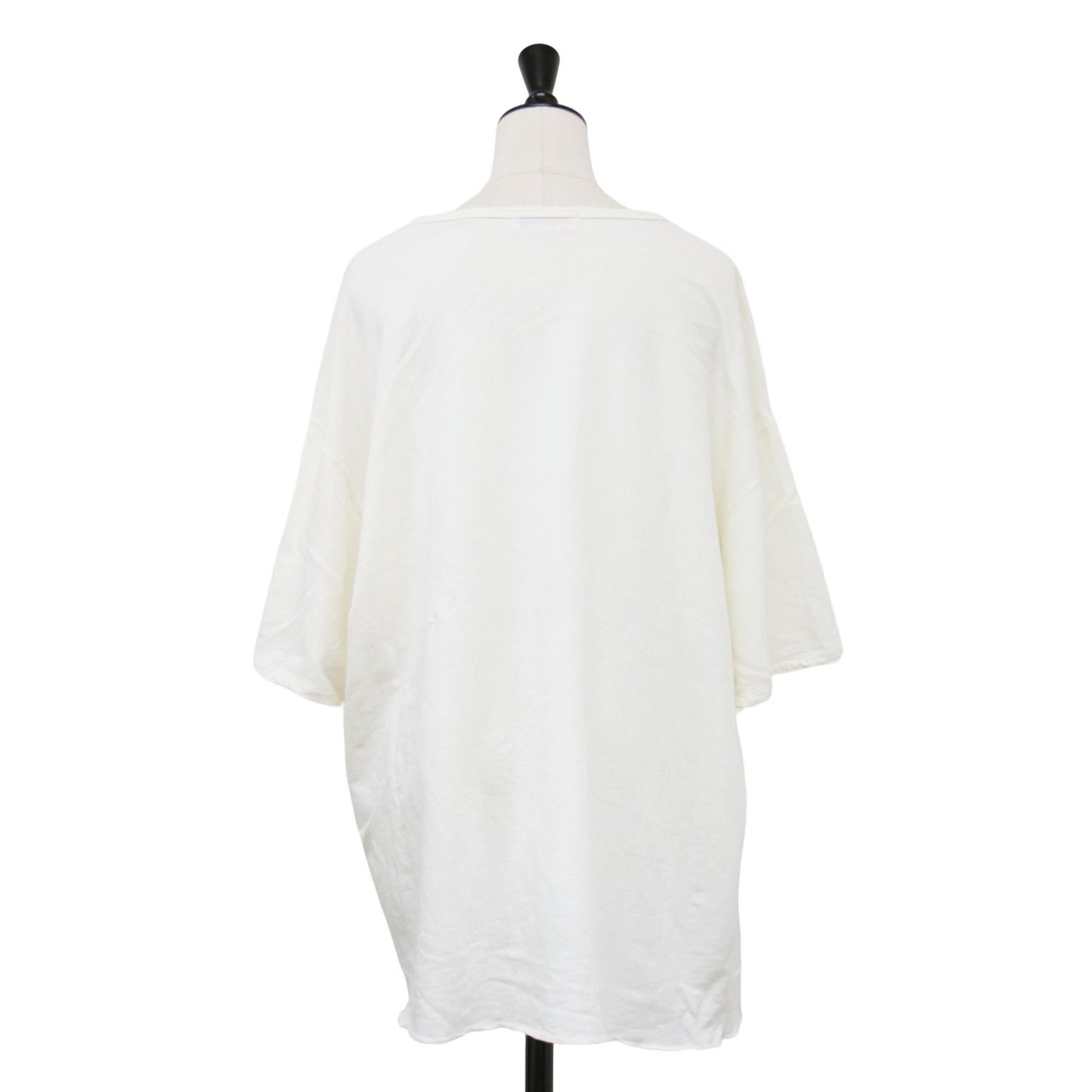 24春夏 コットン インレー ルーズ プルオーバー / Tシャツ カットソー 五分袖 クルーネック オーバーサイズ コットン