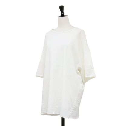 24春夏 コットン インレー ルーズ プルオーバー / Tシャツ カットソー 五分袖 クルーネック オーバーサイズ コットン