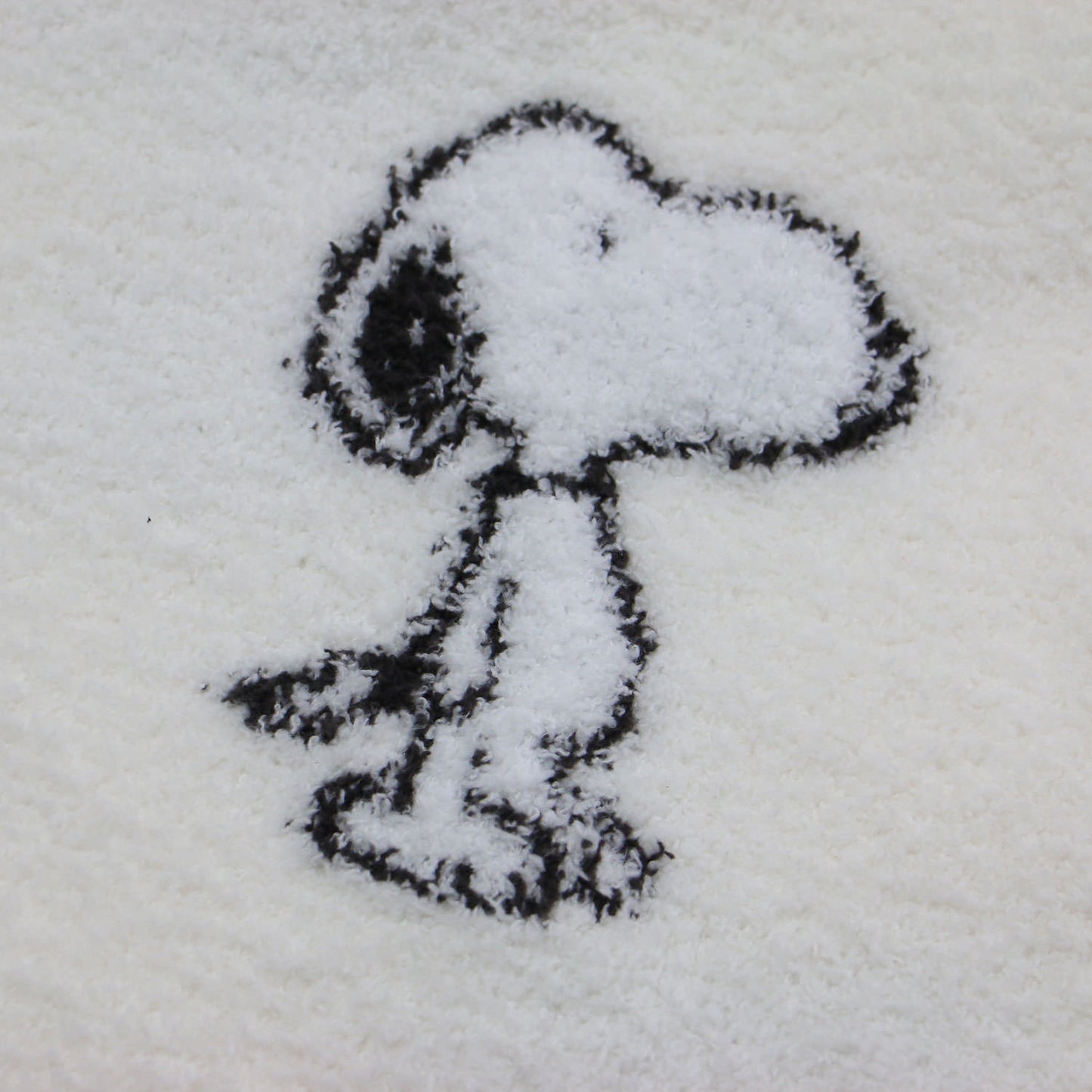 × PEANUTS 23春夏 総柄 ジャガード ワンピース / ルームウェア ロング 長袖 フード付き スヌーピー ロゴ