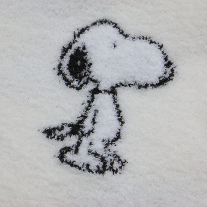 × PEANUTS 23春夏 総柄 ジャガード ワンピース / ルームウェア ロング 長袖 フード付き スヌーピー ロゴ