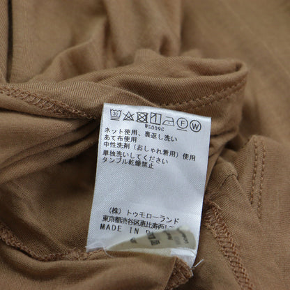バンブー ロングスリーブ プルオーバー / カットソー Tシャツ 長袖 クルーネック シアー