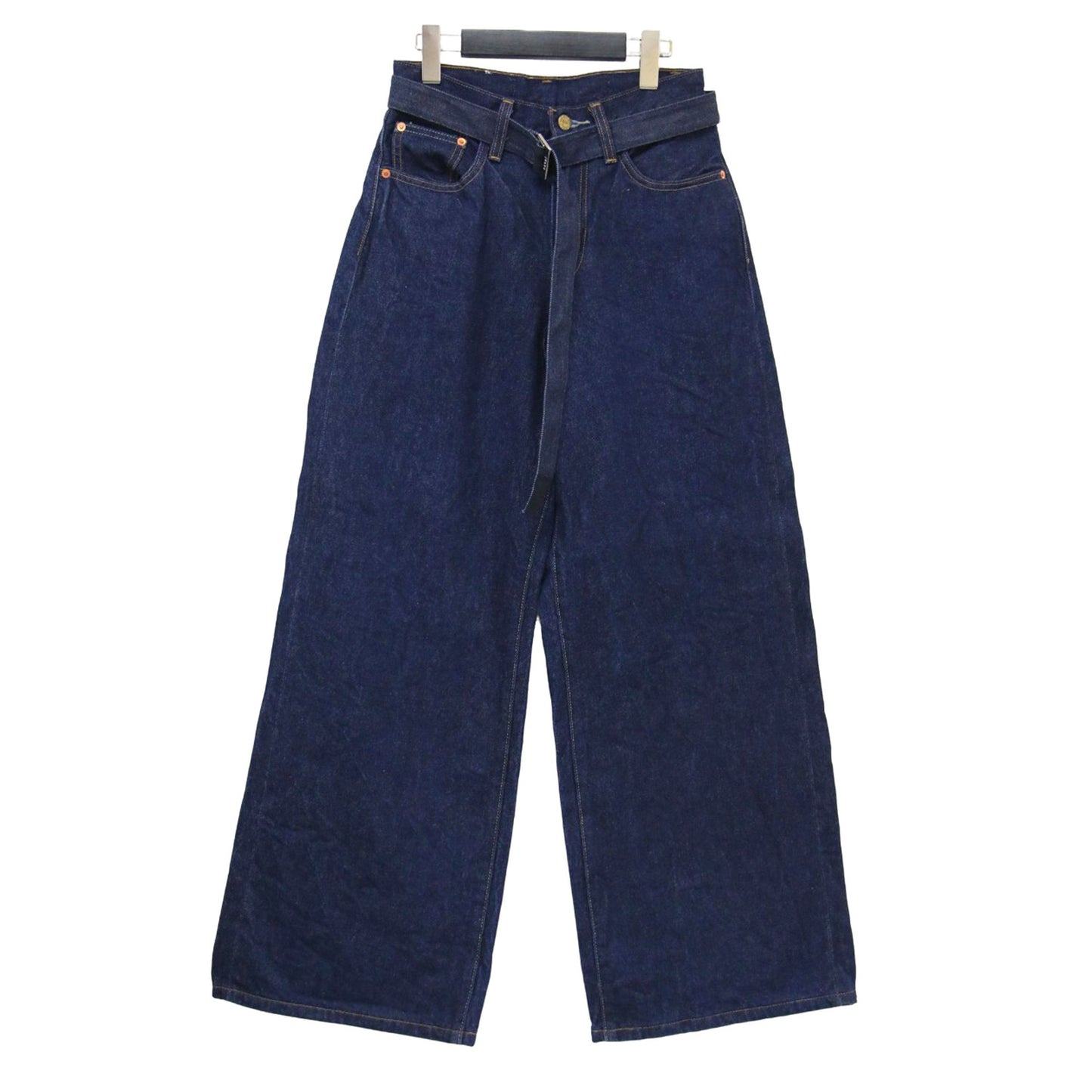 × Levi's 25春夏 ベルト付き ワイド デニム パンツ / Denim Pants バギー ハイウエスト コットン