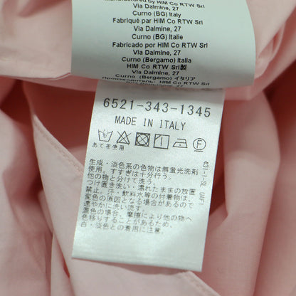 25春夏 コットン リボン ブラウス / シャツ 長袖 ボートネック ドルマンスリーブ