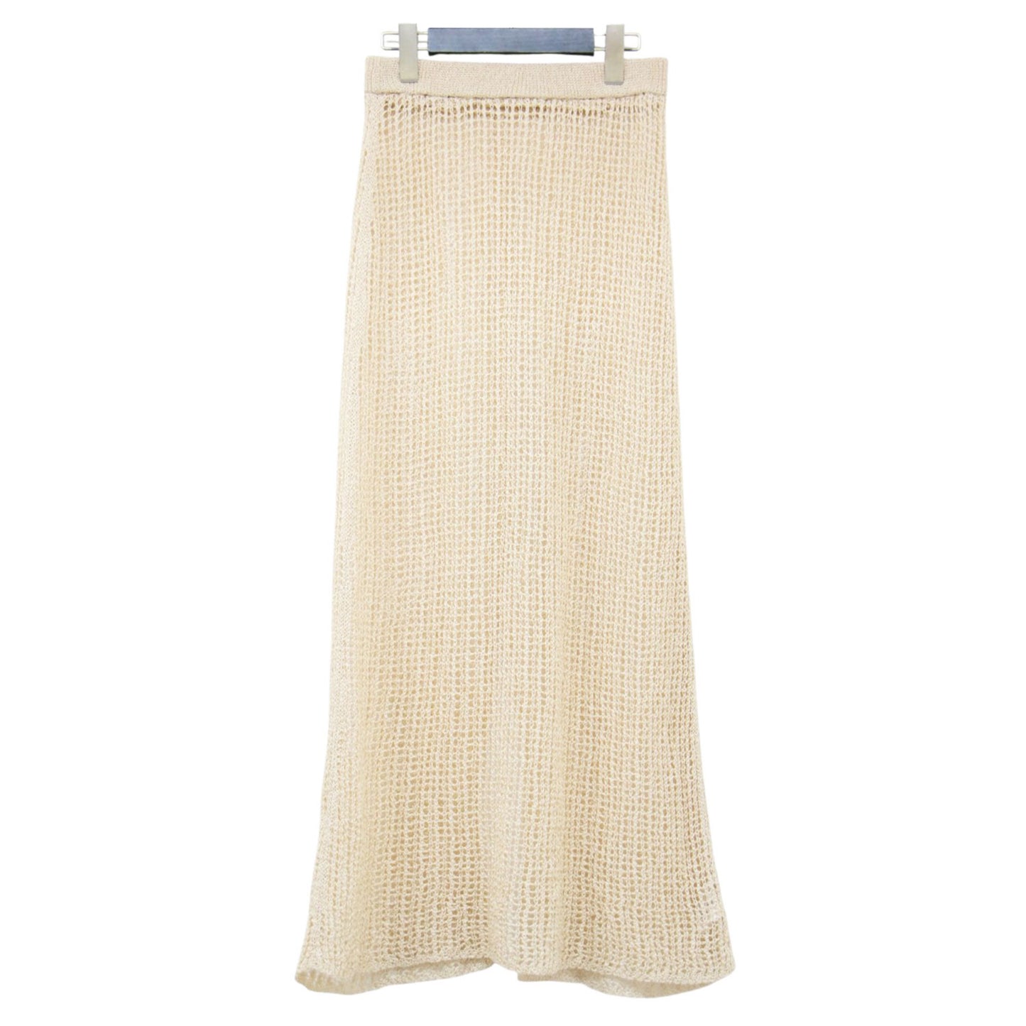 テープヤーン メッシュ スカート / Tape Yarn Mesh Skirt ロング ウエストゴム スリット