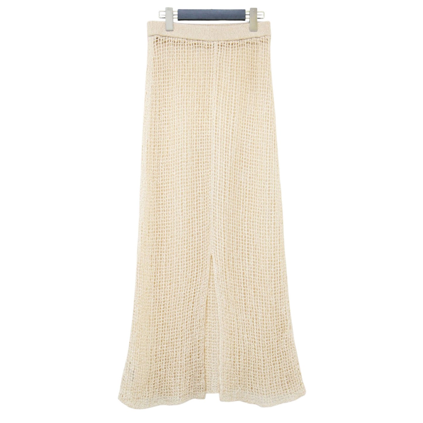 テープヤーン メッシュ スカート / Tape Yarn Mesh Skirt ロング ウエストゴム スリット