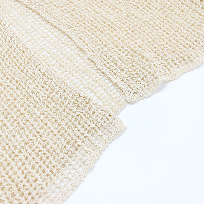 テープヤーン メッシュ スカート / Tape Yarn Mesh Skirt ロング ウエストゴム スリット