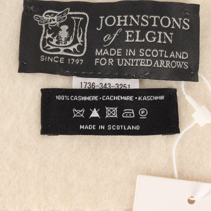 × UNITED ARROWS 別注 21秋冬 カシミヤ ソリッド ストール / マフラー 大判 フリンジ