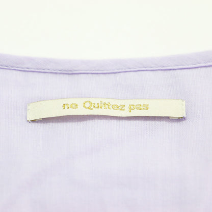 25春夏 コットンボイル ギャザー ドレス / Cotton Voile Gather Dress ワンピース ロング Vネック 七分袖 ボリュームスリーブ