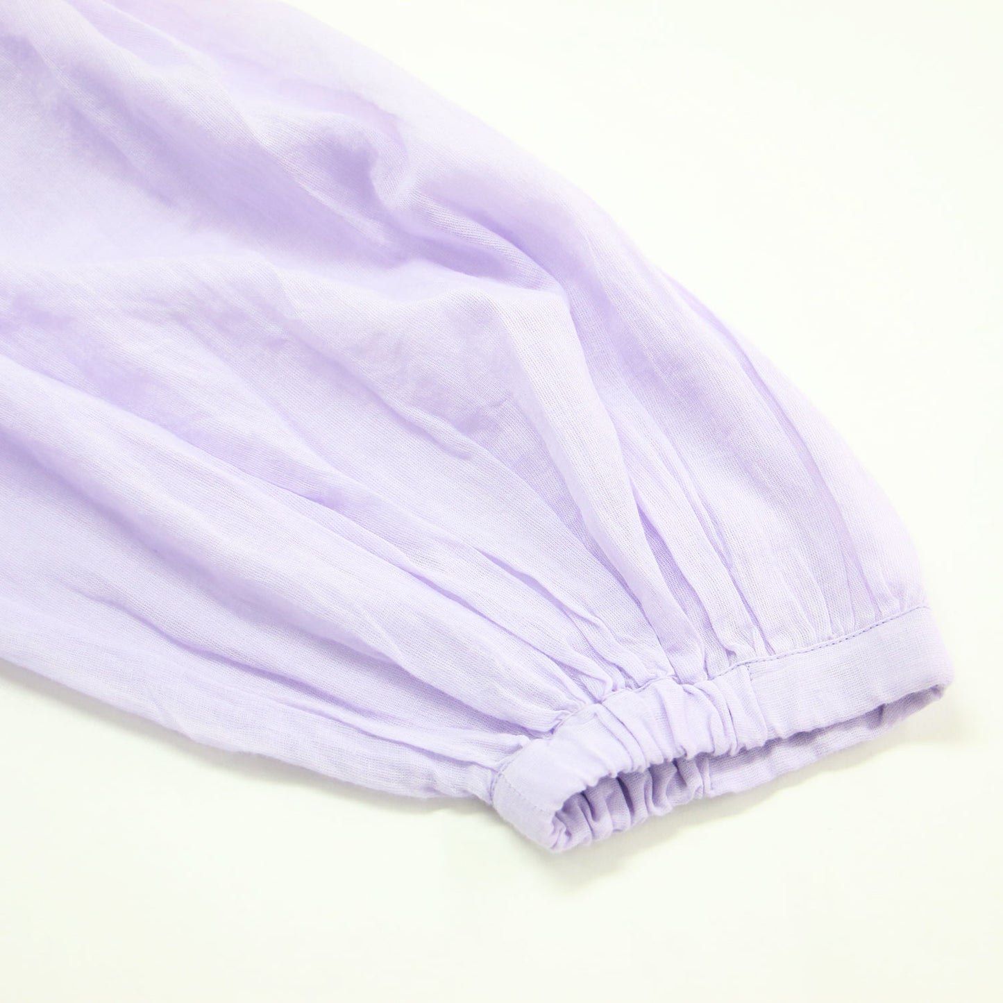 25春夏 コットンボイル ギャザー ドレス / Cotton Voile Gather Dress ワンピース ロング Vネック 七分袖 ボリュームスリーブ