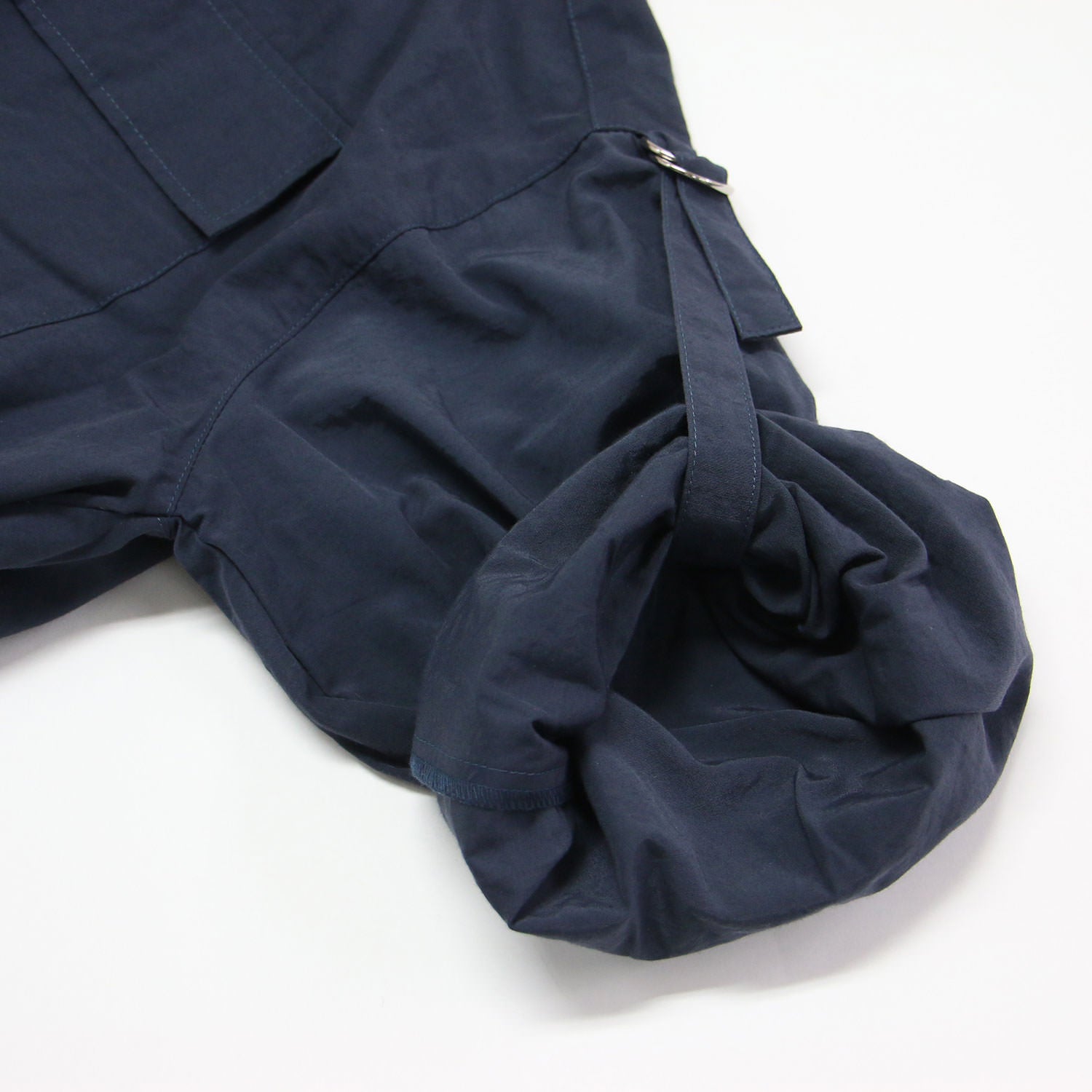 AMARC アマーク ワンピース ネイビー 紺 サイズ:FREE | 25春夏 シャツ ワンピース | ロング 長袖 スタンドカラー Vネック ウエストベルト ナイロン コットン | トップス ドレス 羽織り | 日本製【レディース】【中古】【美品】【K4593】 25春夏 シャツ ワンピース / ロング 長袖 スタンドカラー Vネック