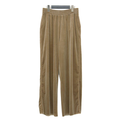 × Plage 別注 24秋冬 ストレッチ ベロア ワイド イージー パンツ / LAYLA ウエストゴム サイドコード