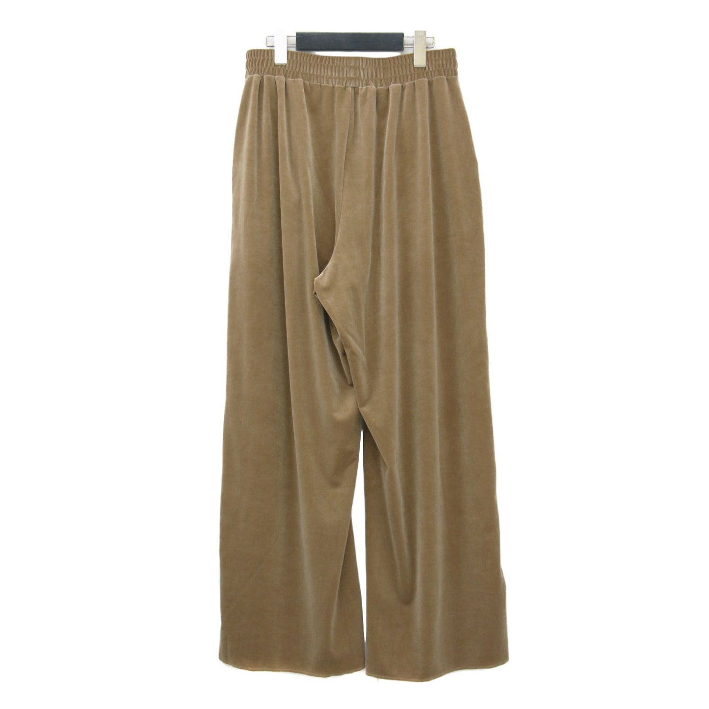 × Plage 別注 24秋冬 ストレッチ ベロア ワイド イージー パンツ / LAYLA ウエストゴム サイドコード