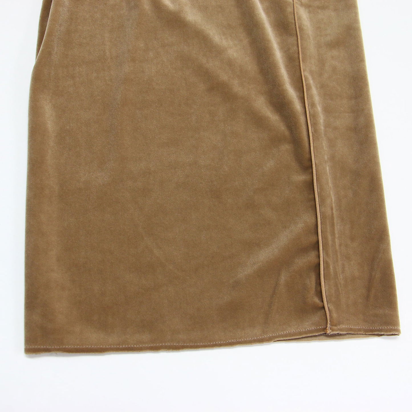 × Plage 別注 24秋冬 ストレッチ ベロア ワイド イージー パンツ / LAYLA ウエストゴム サイドコード