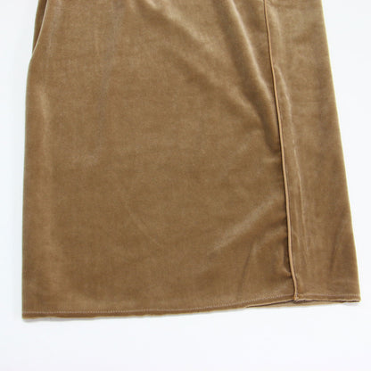 × Plage 別注 24秋冬 ストレッチ ベロア ワイド イージー パンツ / LAYLA ウエストゴム サイドコード